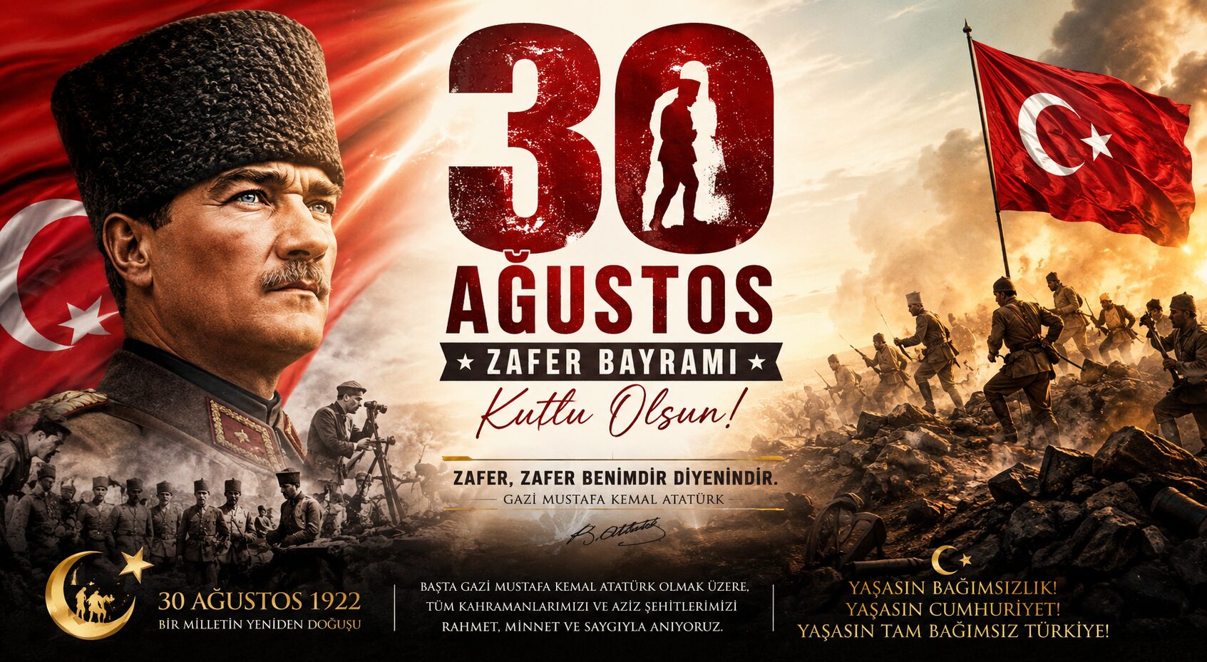 30 AĞUSTOS: BİR MİLLETİN “ASLA TESLİM OLMAM!” DEDİĞİ GÜN