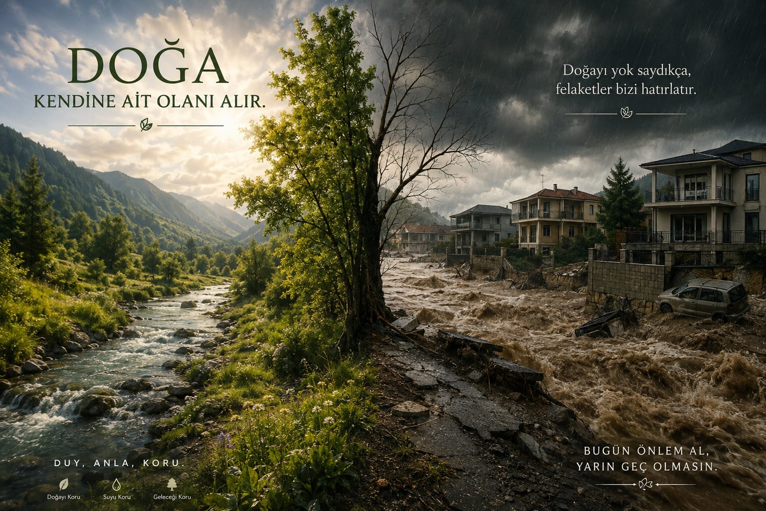 DOĞA KENDİNE AİT OLANI ALIR